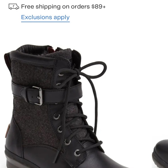 Women’s Black Ugg Kesey Waterproof boot size 7.5 - Picture 7 of 8